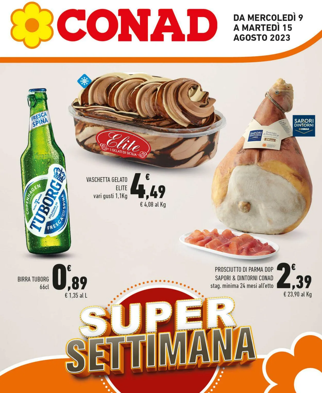 Conad - Superstore - Palermo Volantino attuale da 9 agosto a 15 agosto di 2023 - Pagina del volantino 1