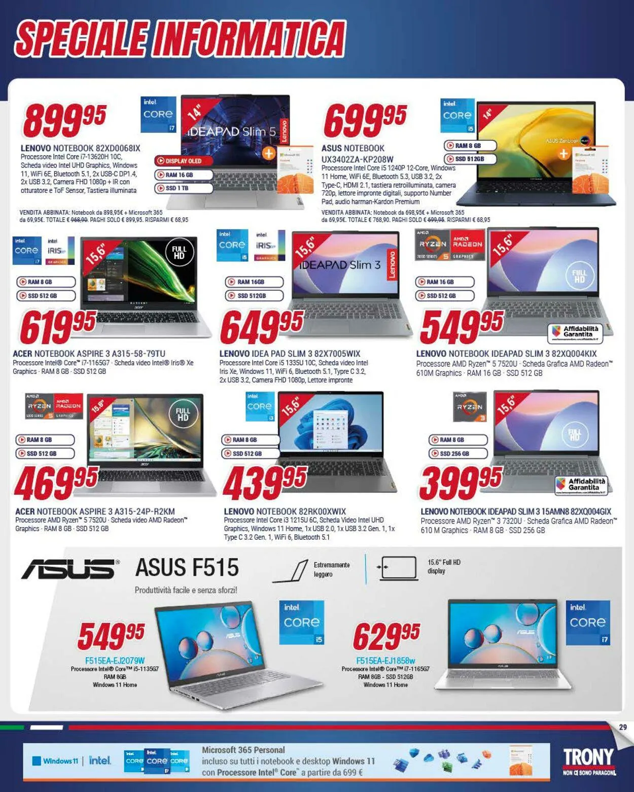 Trony - Palermo Volantino attuale da 30 novembre a 24 dicembre di 2023 - Pagina del volantino 29