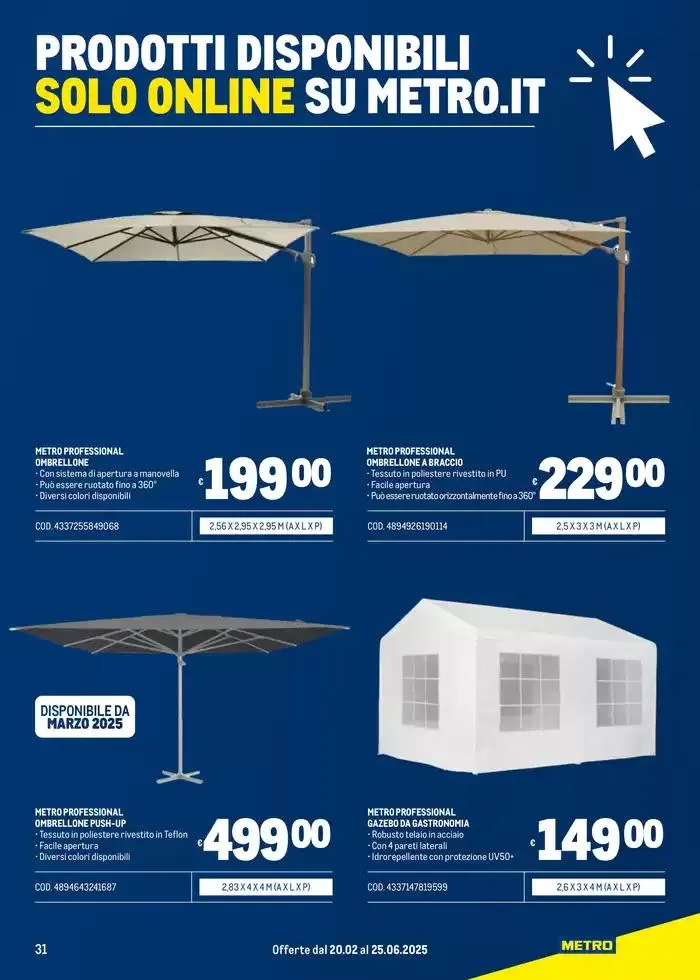 Arredo Esterno da 20 febbraio a 25 giugno di 2025 - Pagina del volantino 31