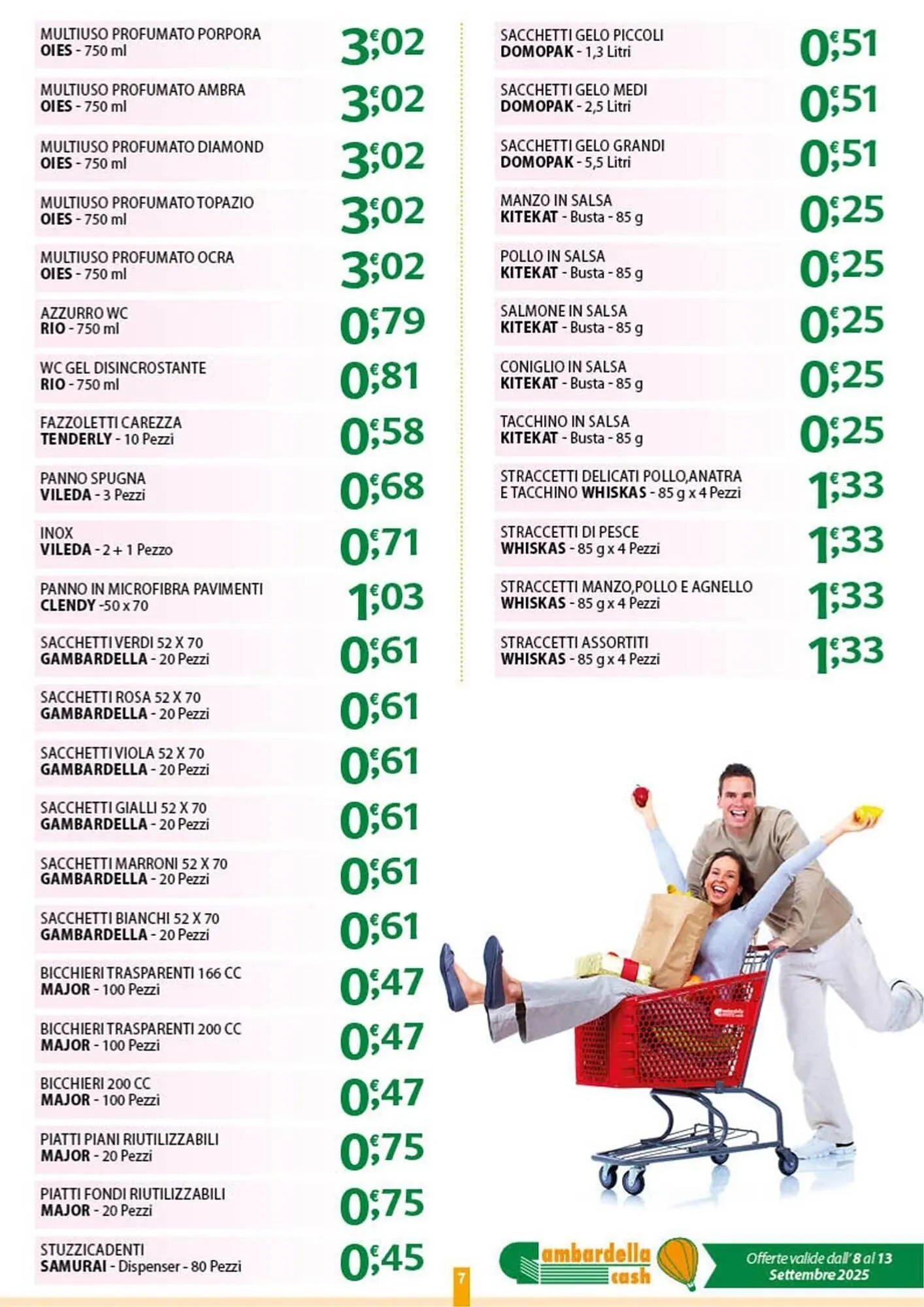 Volantino Gambardella Cash da 8 settembre a 13 settembre di 2025 - Pagina del volantino 7