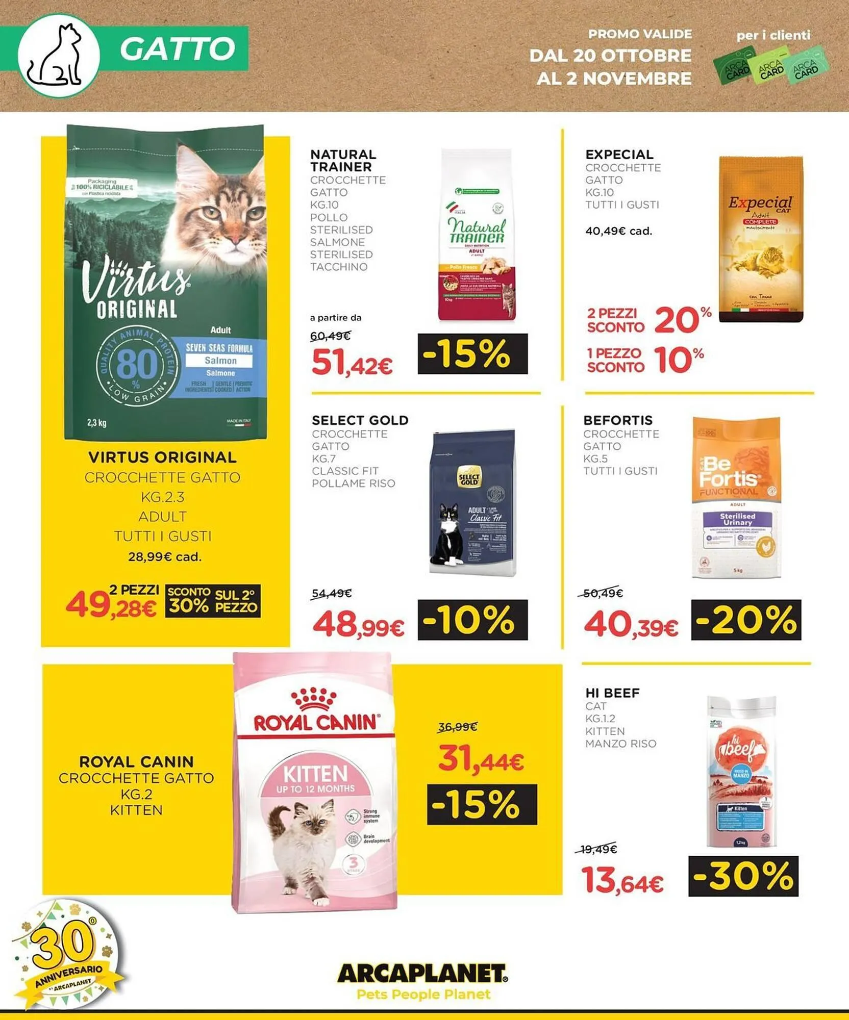 Volantino Arcaplanet da 20 ottobre a 2 novembre di 2025 - Pagina del volantino 8