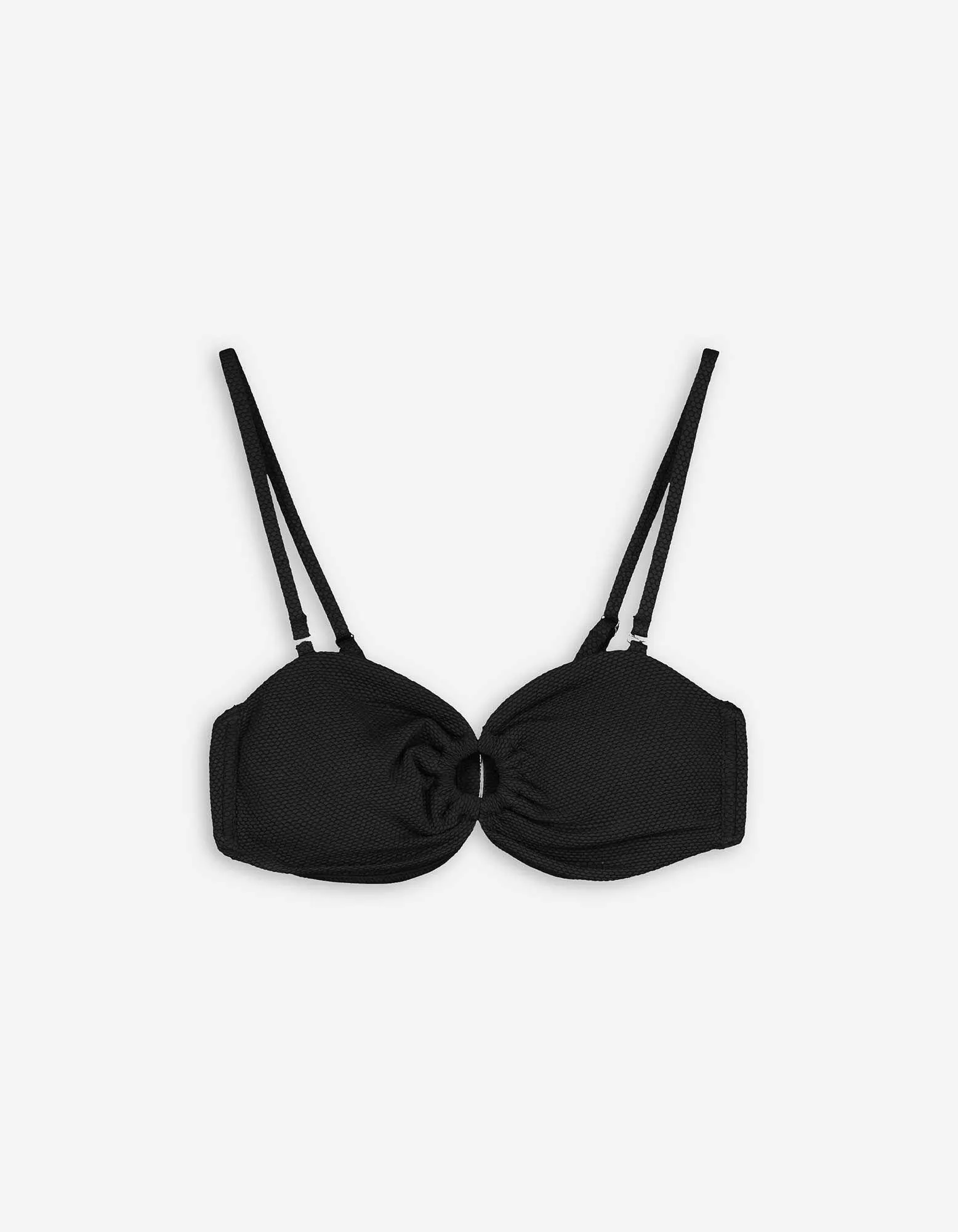 Top bikini - Tinta unita - nero