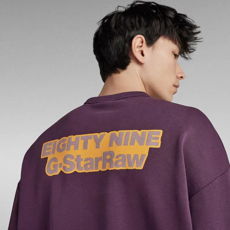 Moto Sport Graphic Loose Sweater