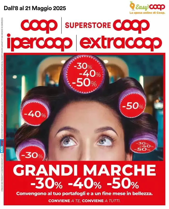 Grandi marche 30% 40% 50% da 8 maggio a 21 maggio di 2025 - Pagina del volantino 1