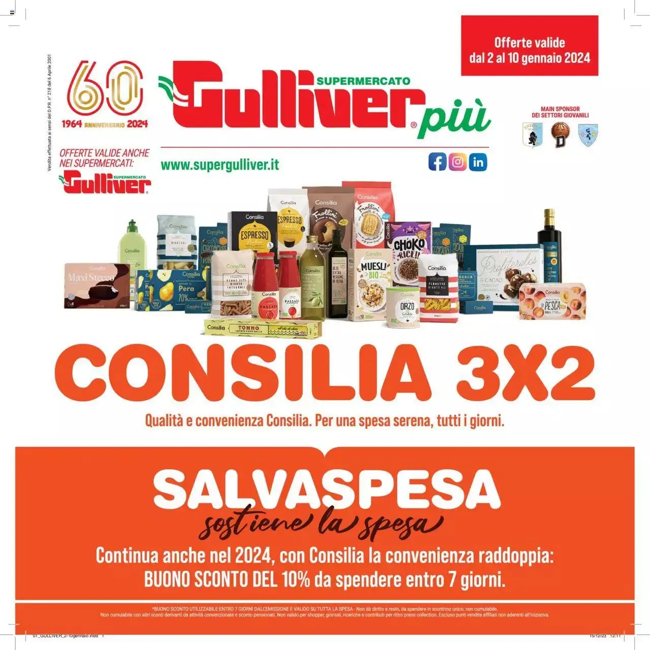 Volantino Gulliver da 2 gennaio a 10 gennaio di 2024 - Pagina del volantino 1