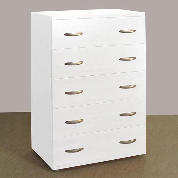 Cassettiera 70x40xh100 Cm Bianca