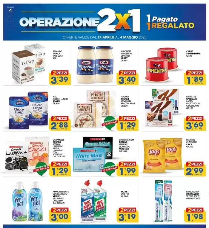 Operazione 2x1 da 24 aprile a 4 maggio di 2025 - Pagina del volantino 4