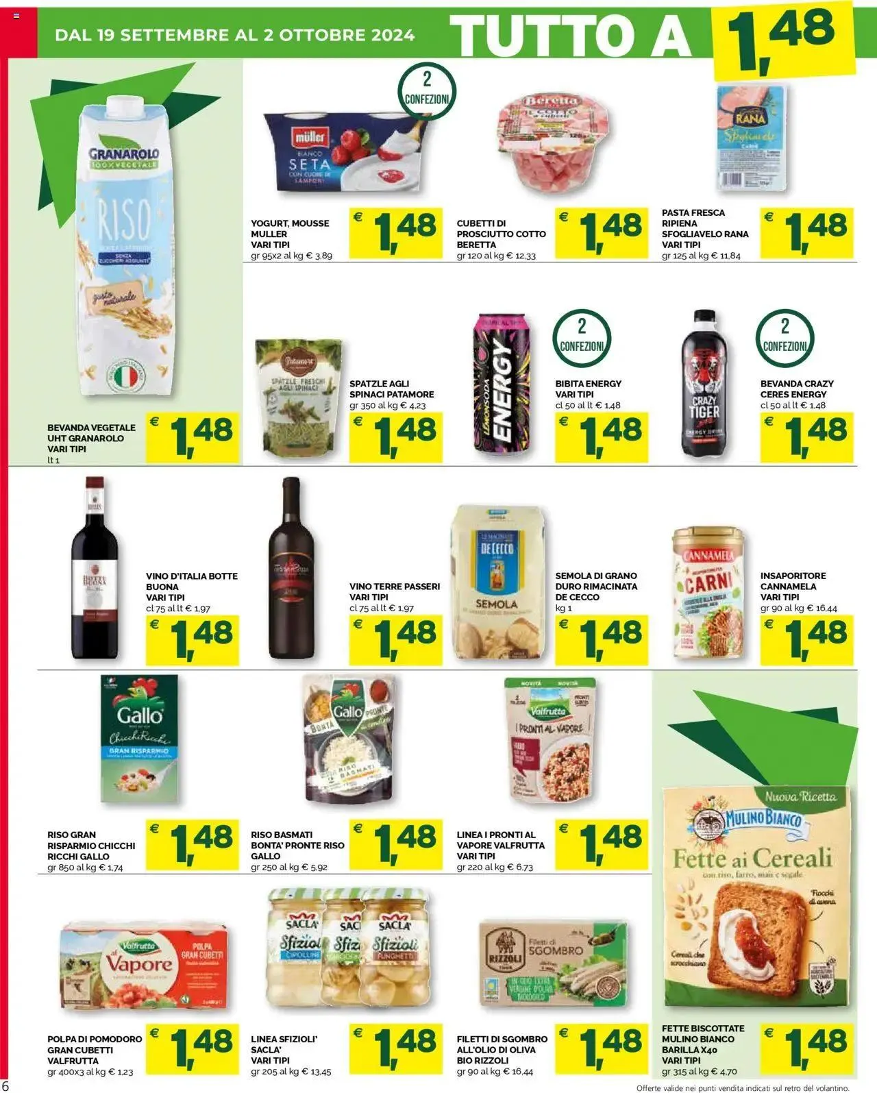 Volantino Mercatò Big da 19 settembre a 2 ottobre di 2024 - Pagina del volantino 6