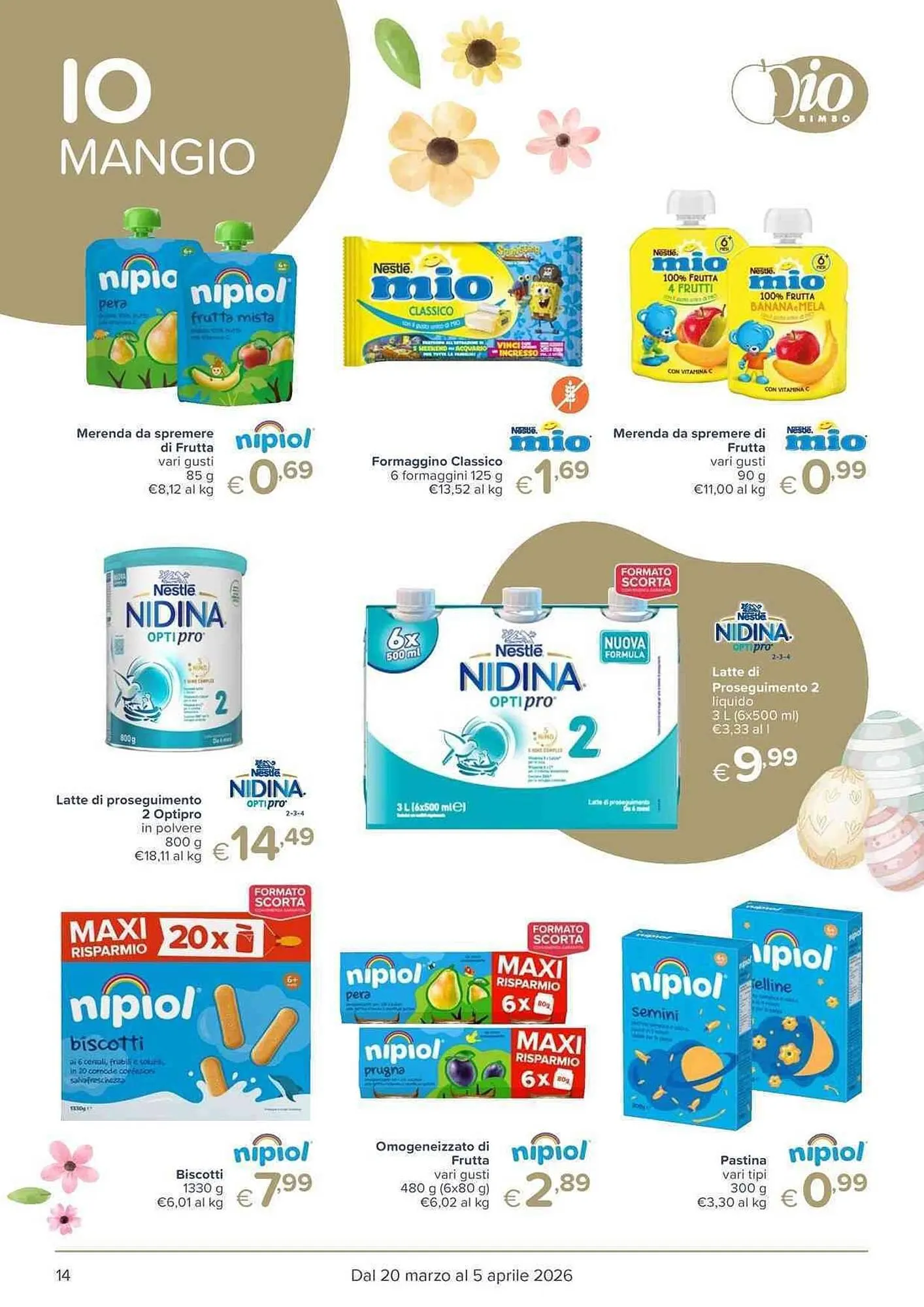 Volantino Io Bimbo da 20 marzo a 5 aprile di 2026 - Pagina del volantino 14