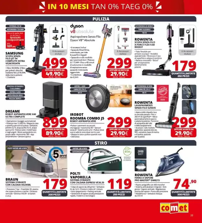 Zero scusa, tasso zero da Comet! da 3 aprile a 16 aprile di 2025 - Pagina del volantino 23