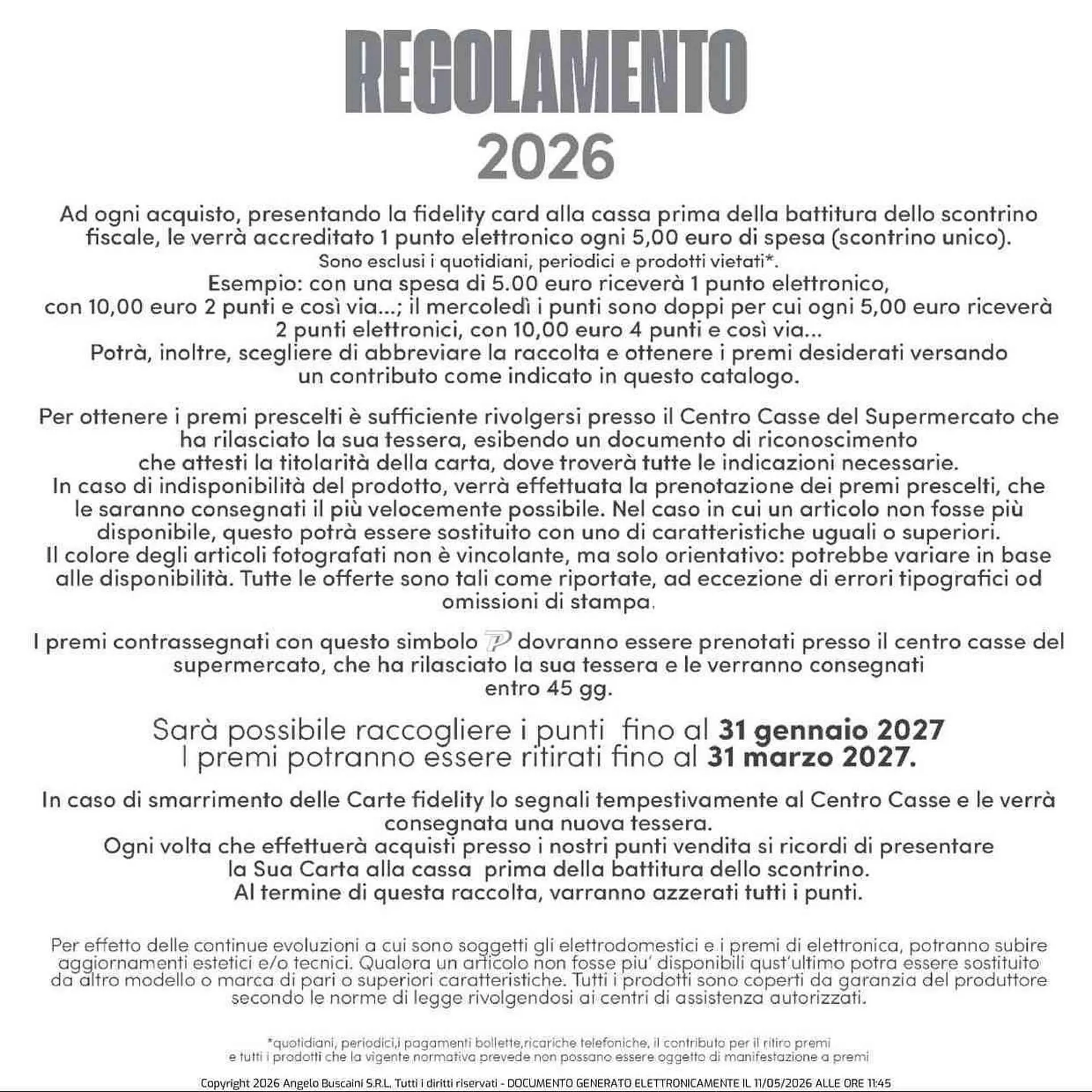 Volantino Iperfamily da 11 maggio a 31 gennaio di 2027 - Pagina del volantino 58