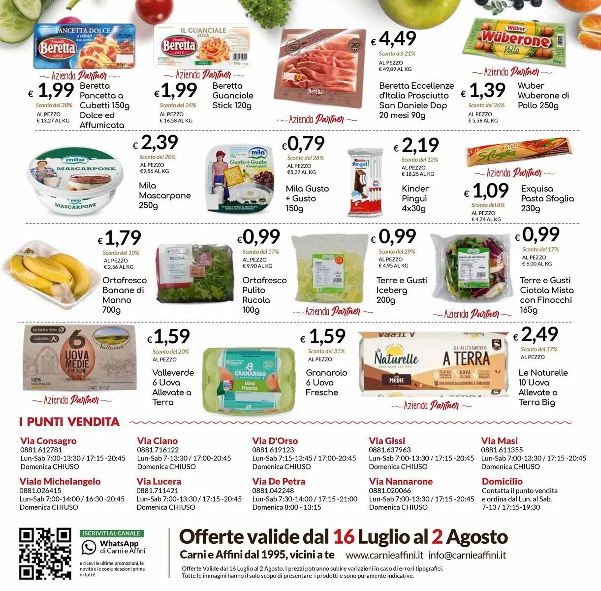 Volantino Carni e Affini Supermercati da 16 luglio a 2 agosto di 2025 - Pagina del volantino 12