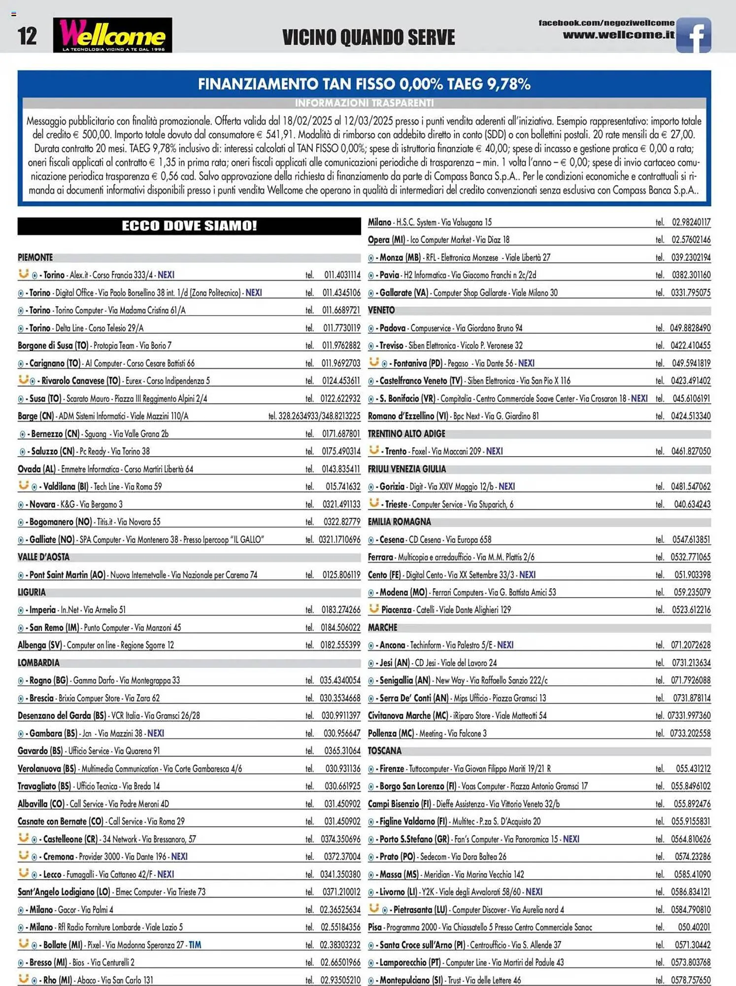 Volantino Wellcome da 18 febbraio a 31 marzo di 2025 - Pagina del volantino 12
