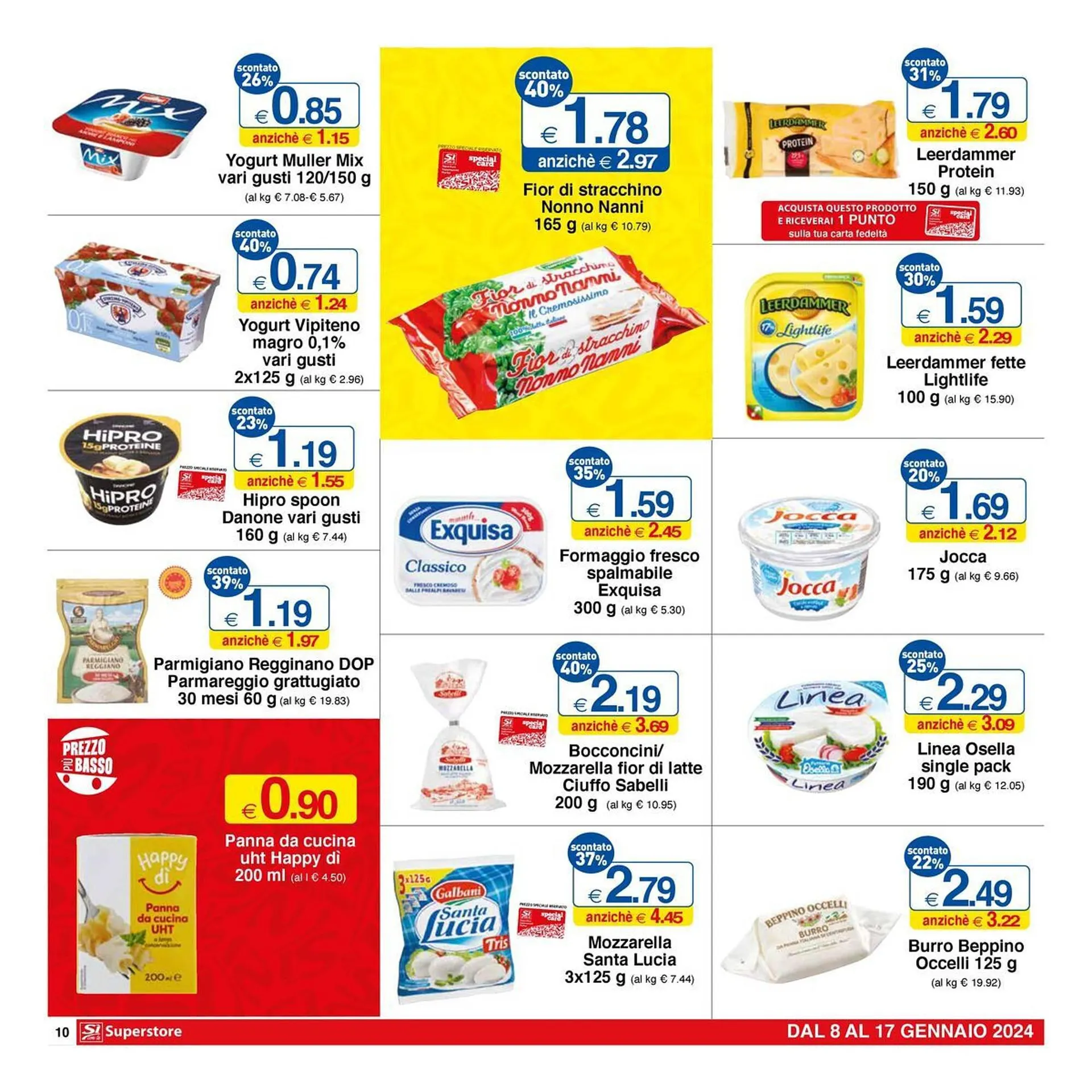 Volantino Sì con te Superstore da 8 gennaio a 17 gennaio di 2024 - Pagina del volantino 10