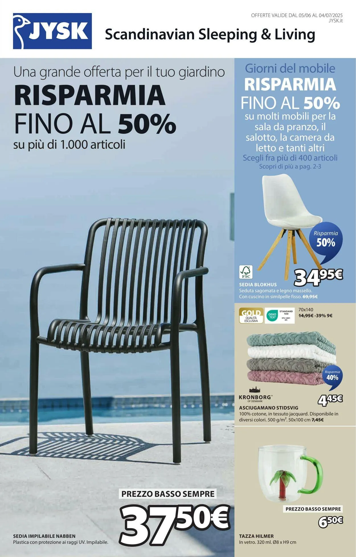 Jysk Volantino attuale da 1 luglio a 15 luglio di 2025 - Pagina del volantino 2