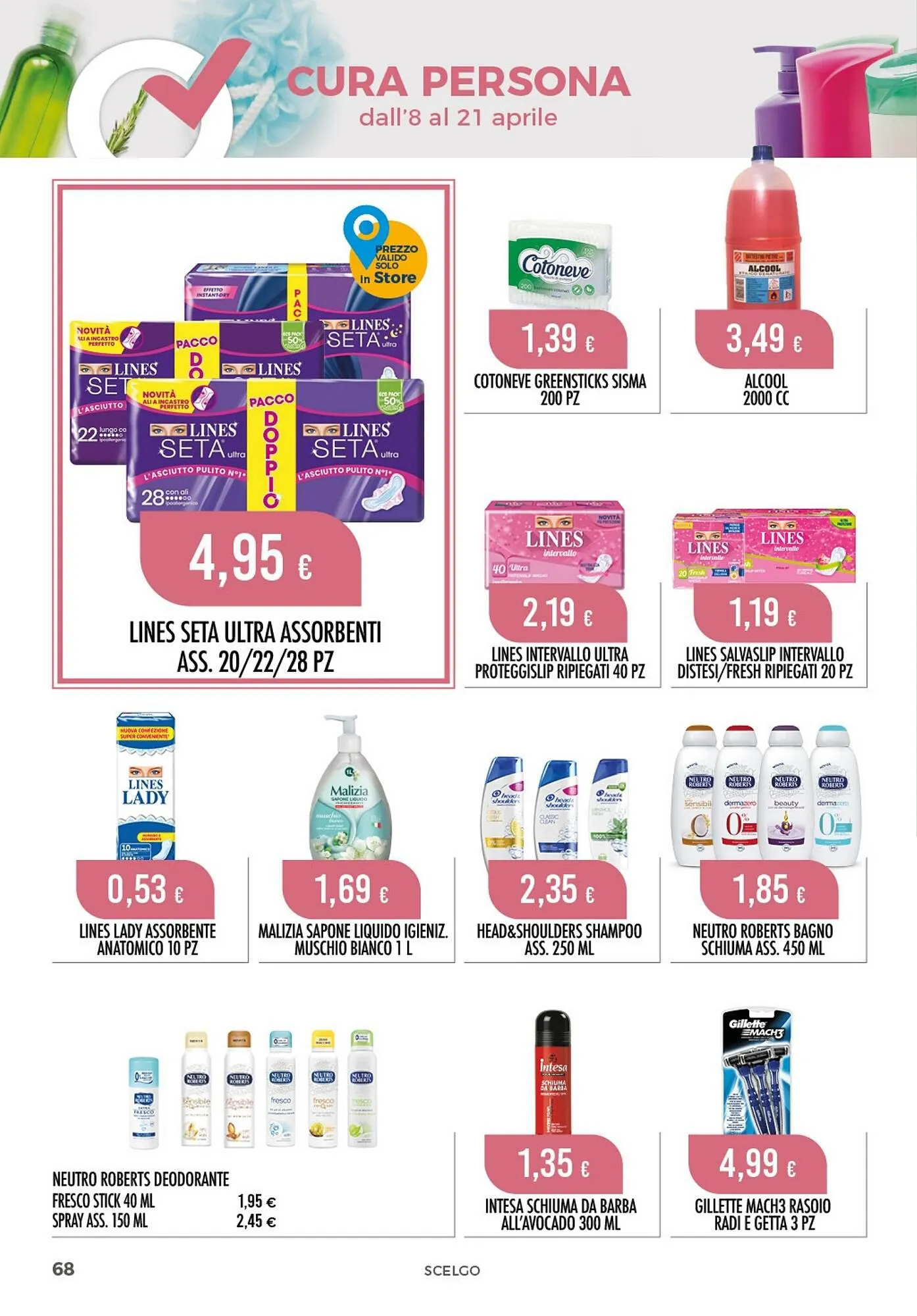 Volantino Scelgo da 8 aprile a 21 aprile di 2024 - Pagina del volantino 68