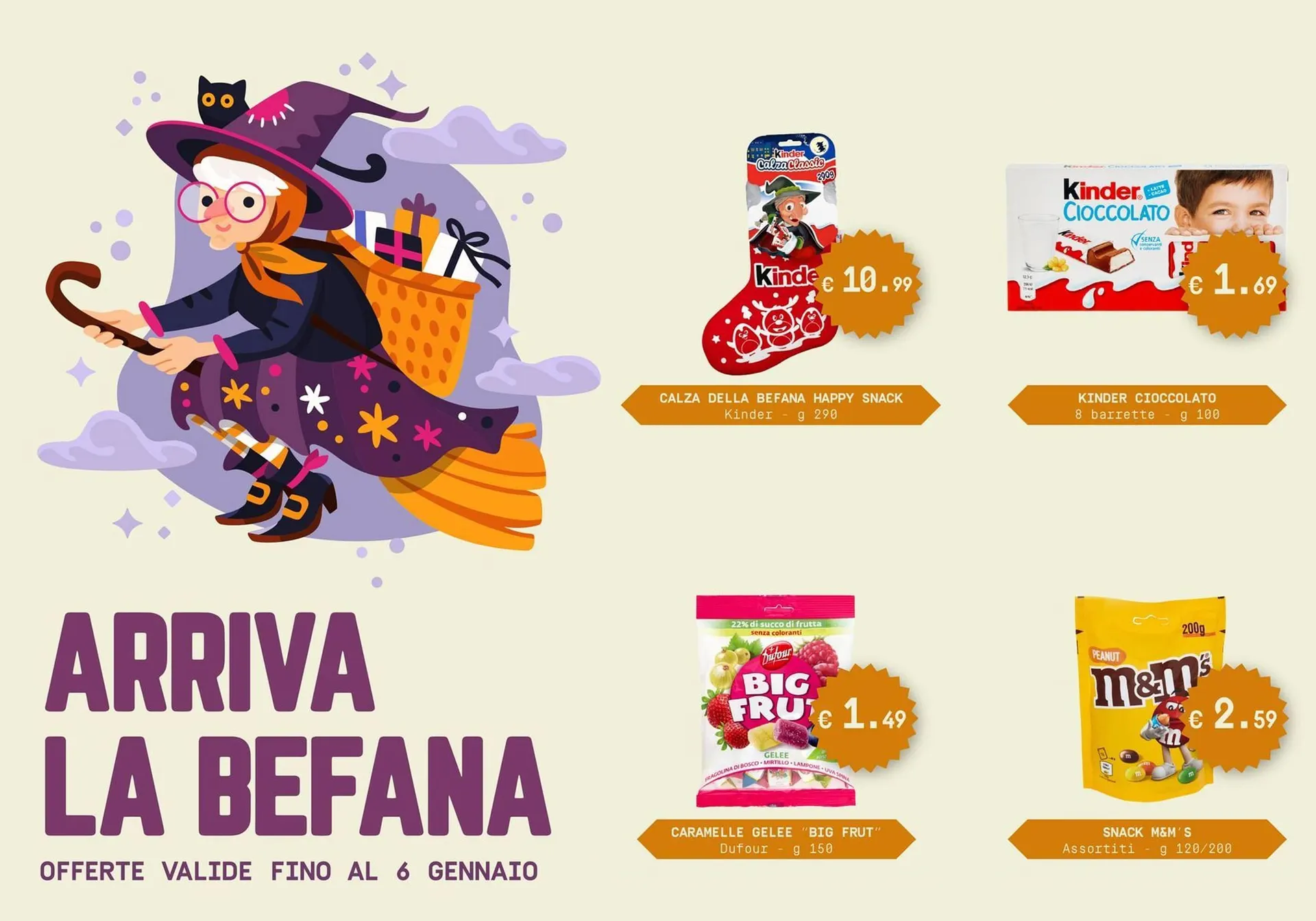 Volantino Borello Supermercati da 1 gennaio a 6 gennaio di 2026 - Pagina del volantino 1