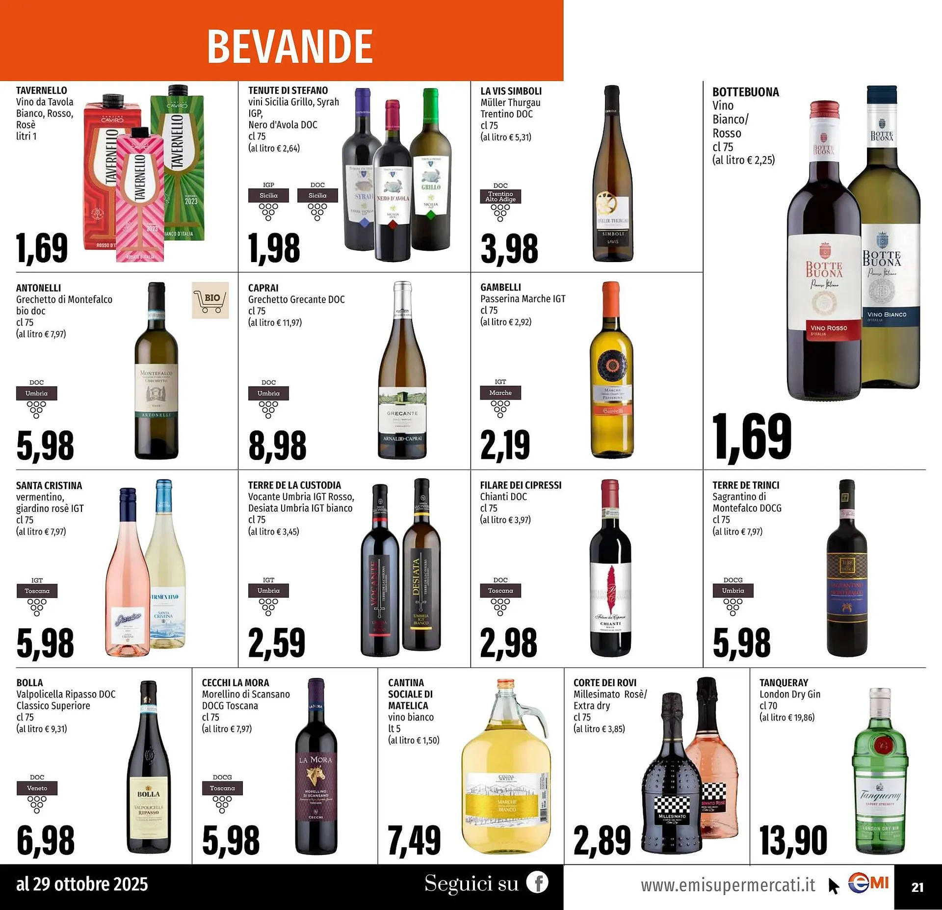 Volantino Emi Supermercati da 16 ottobre a 29 ottobre di 2025 - Pagina del volantino 21