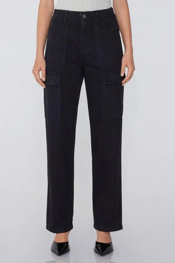 Pantaloni Lunghi in Tela Cargo