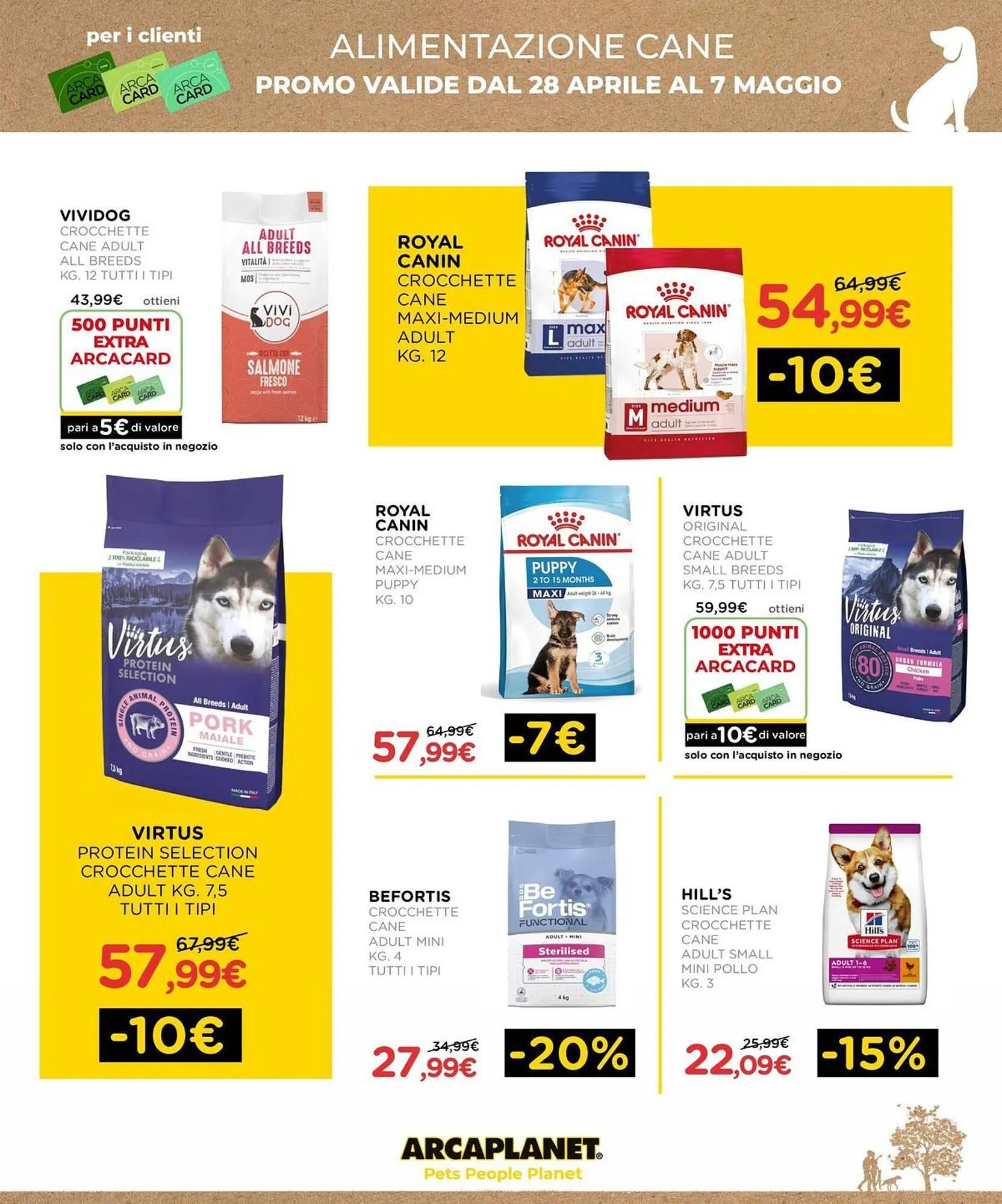 Volantino Arcaplanet da 28 aprile a 7 maggio di 2025 - Pagina del volantino 7