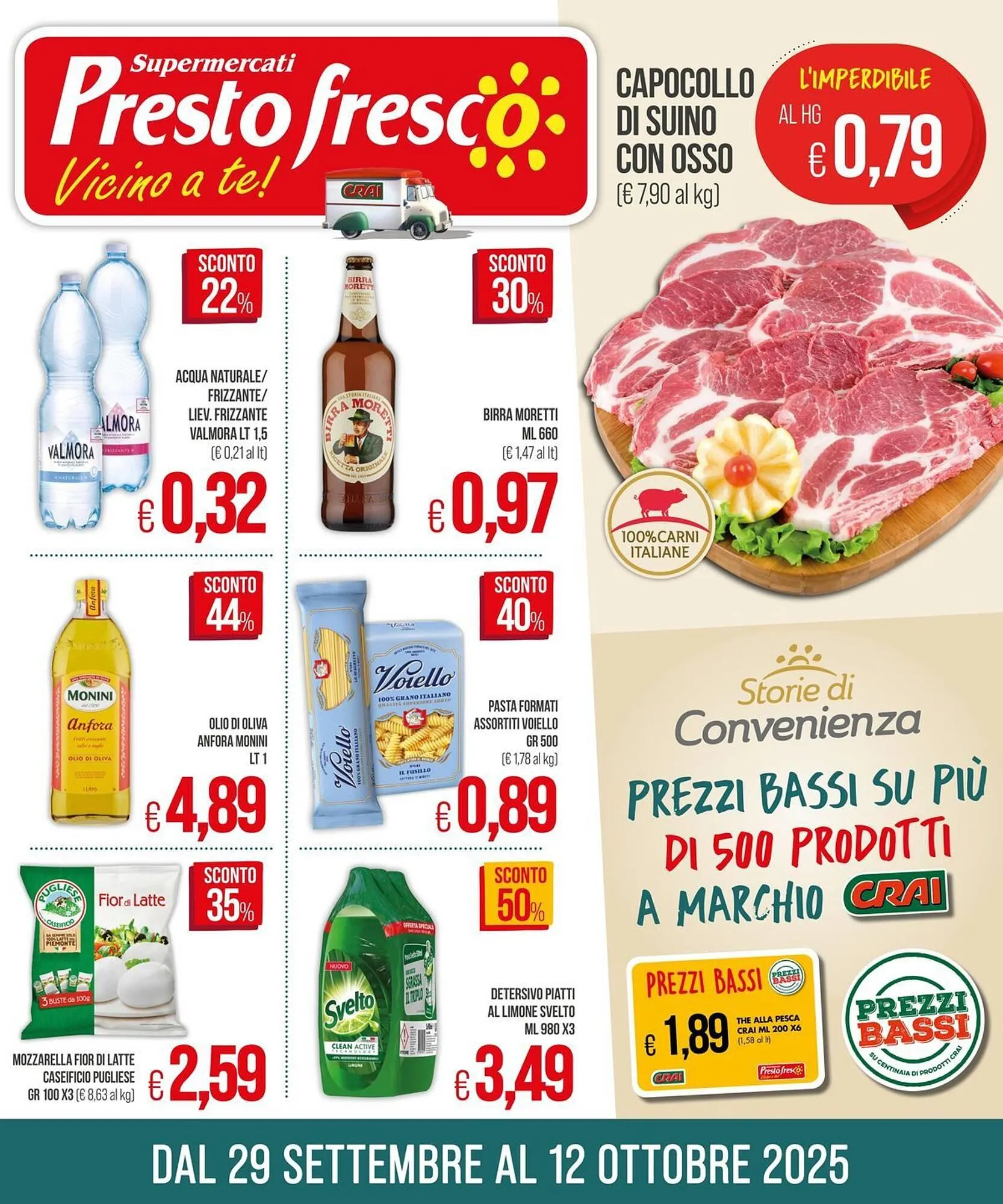 Volantino PrestoFresco da 29 settembre a 12 ottobre di 2025 - Pagina del volantino 1