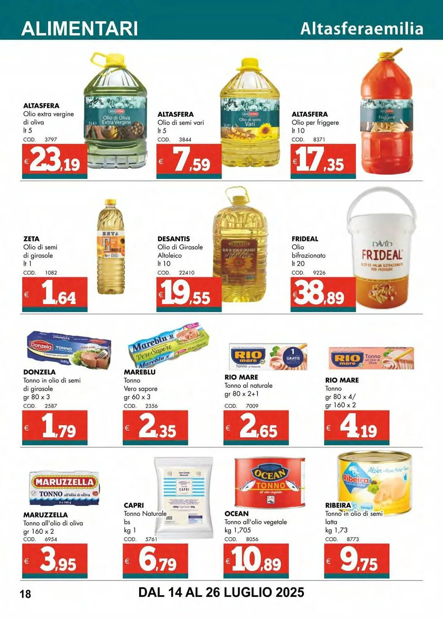 Volantino Altasfera da 14 luglio a 26 luglio di 2025 - Pagina del volantino 18