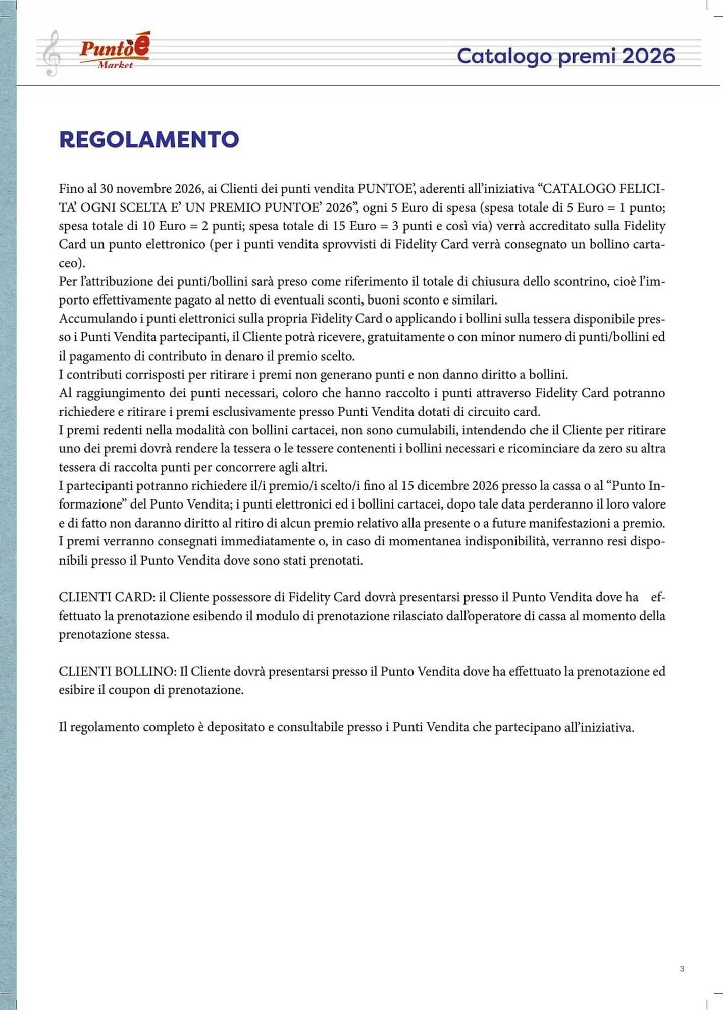 Volantino Punto é market da 31 marzo a 30 novembre di 2026 - Pagina del volantino 3