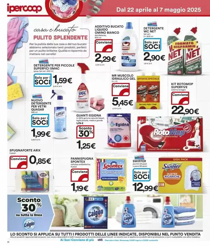 Tutto a 1€, 2€, 3€, 5€ da 22 aprile a 7 maggio di 2025 - Pagina del volantino 28