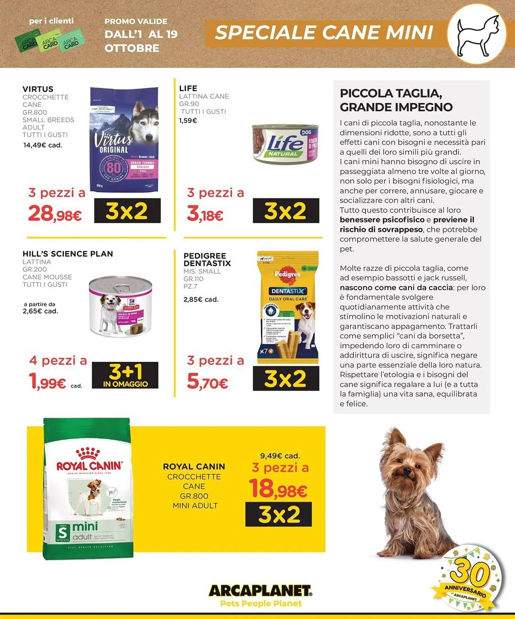 Volantino Arcaplanet da 1 ottobre a 19 ottobre di 2025 - Pagina del volantino 9