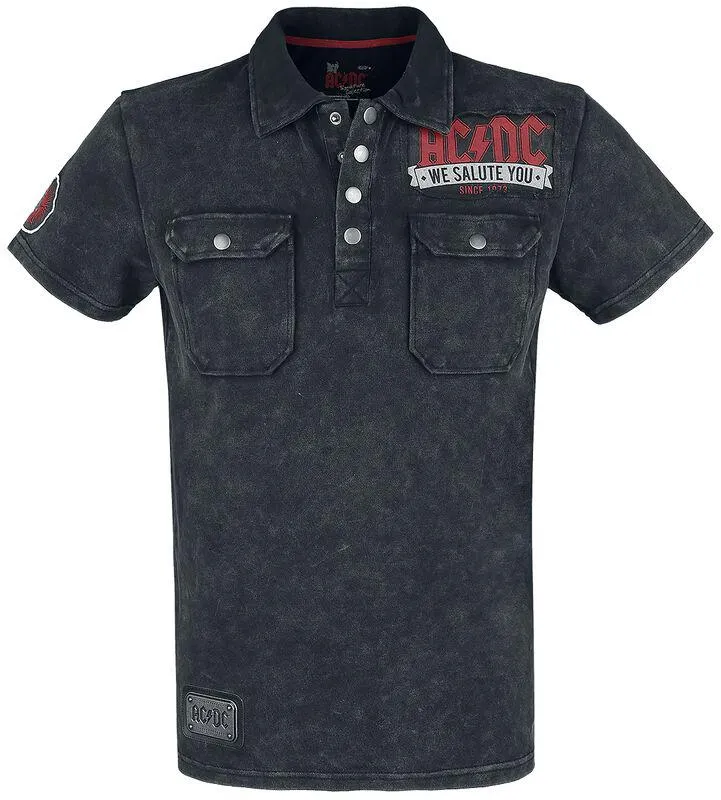 EMP Signature Collection | Polo | grigio scuro | AC/DC