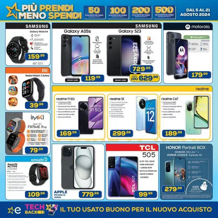 Piu prendi meno spendi da 5 agosto a 21 agosto di 2024 - Pagina del volantino 5