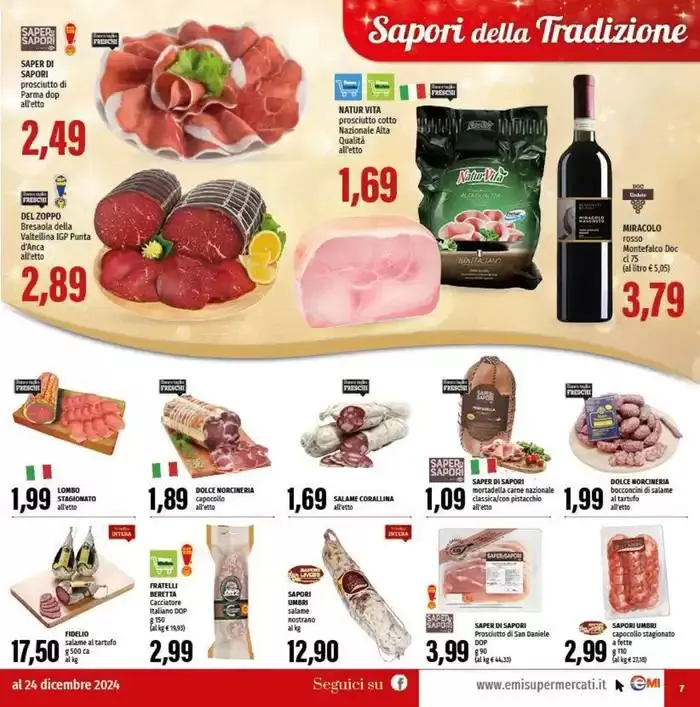 Il gusto delle feste da 20 dicembre a 24 dicembre di 2024 - Pagina del volantino 7