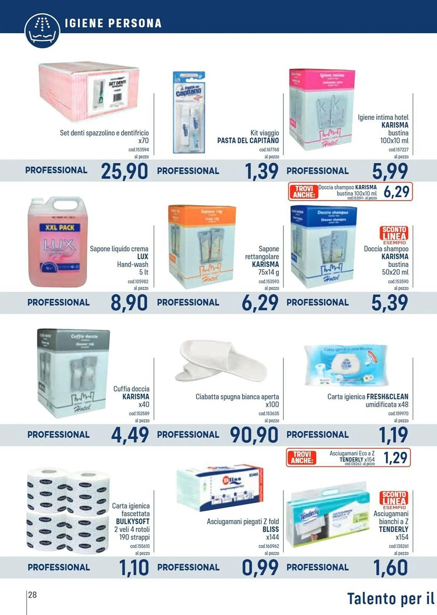 Volantino Talento Professional Store da 11 marzo a 24 marzo di 2024 - Pagina del volantino 28