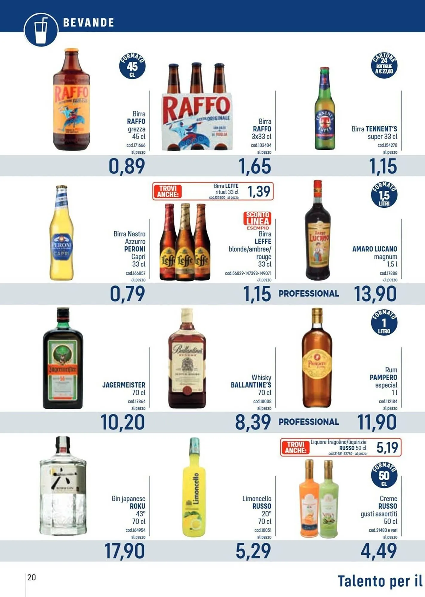 Volantino Talento Professional Store da 11 maggio a 24 maggio di 2026 - Pagina del volantino 20