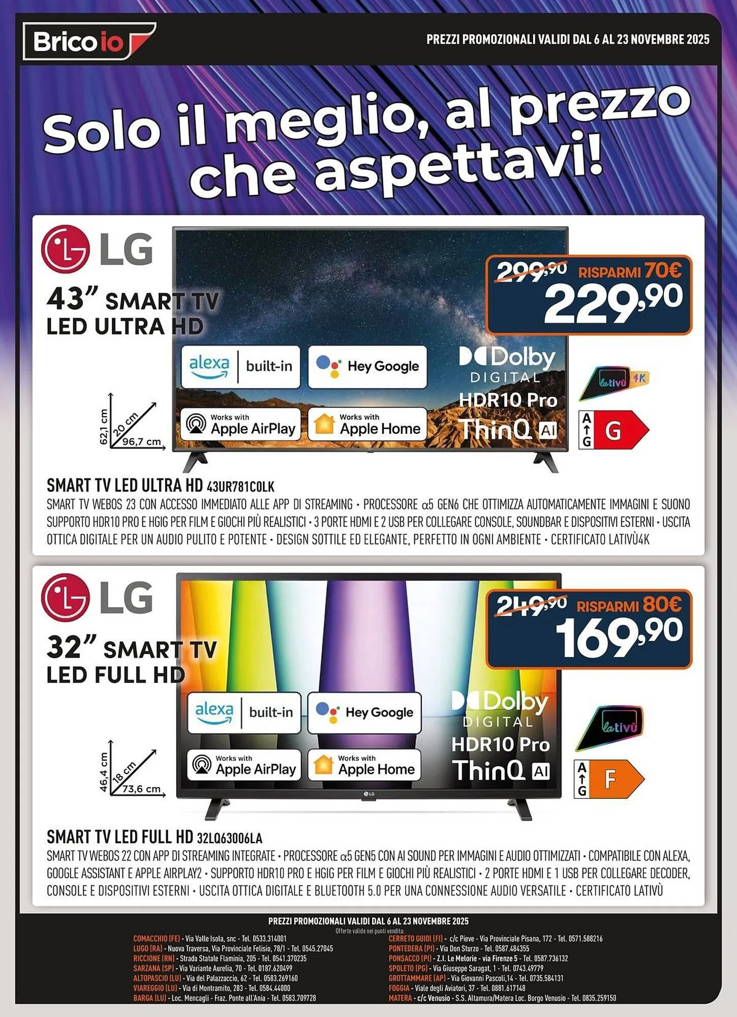 Volantino Brico Io da 6 novembre a 23 novembre di 2025 - Pagina del volantino 1