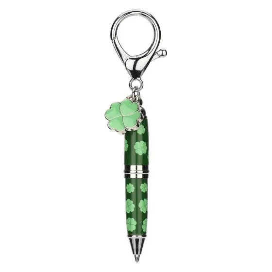 Mini penna con quadrifogli e coccinelle