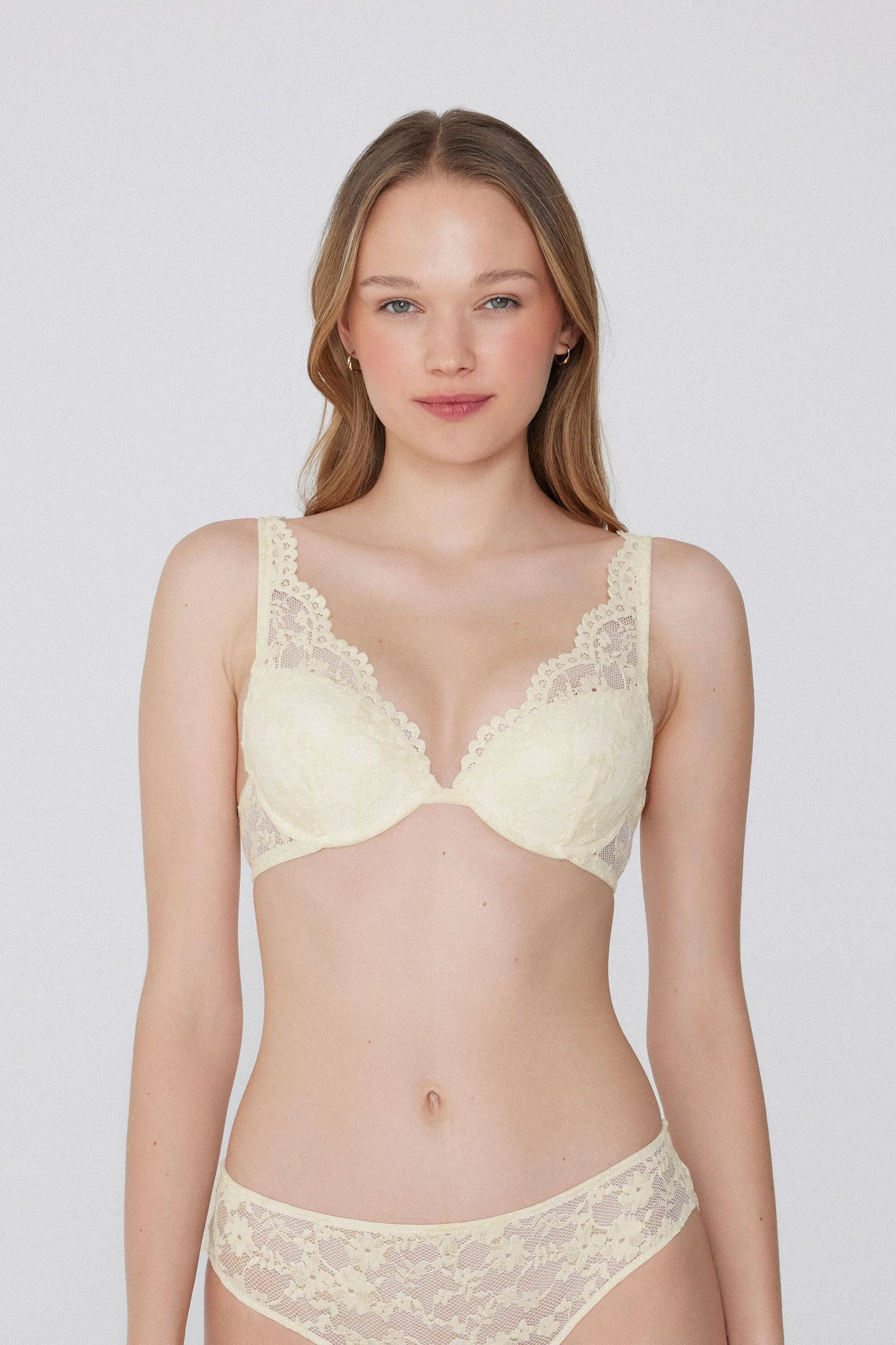 Reggiseno Push-up Imbottito Pizzo Venice Eternal Cotton