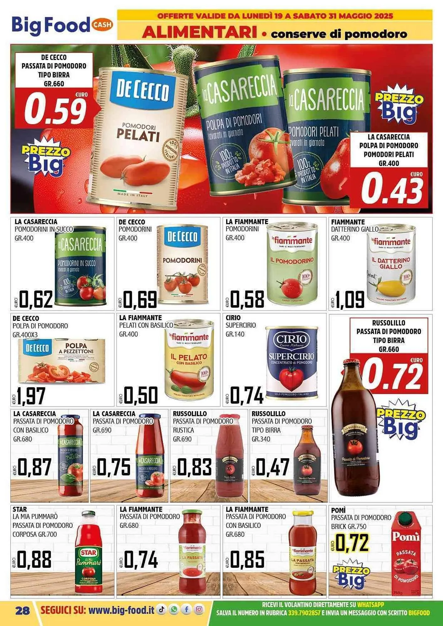 Volantino Big Food da 19 maggio a 31 maggio di 2025 - Pagina del volantino 28