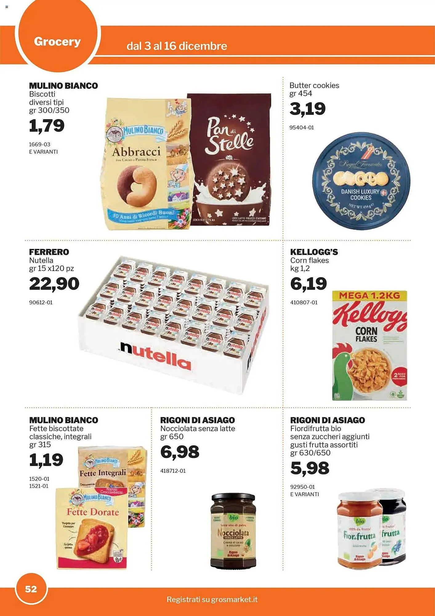 Volantino GrosMarket da 3 dicembre a 16 dicembre di 2025 - Pagina del volantino 52