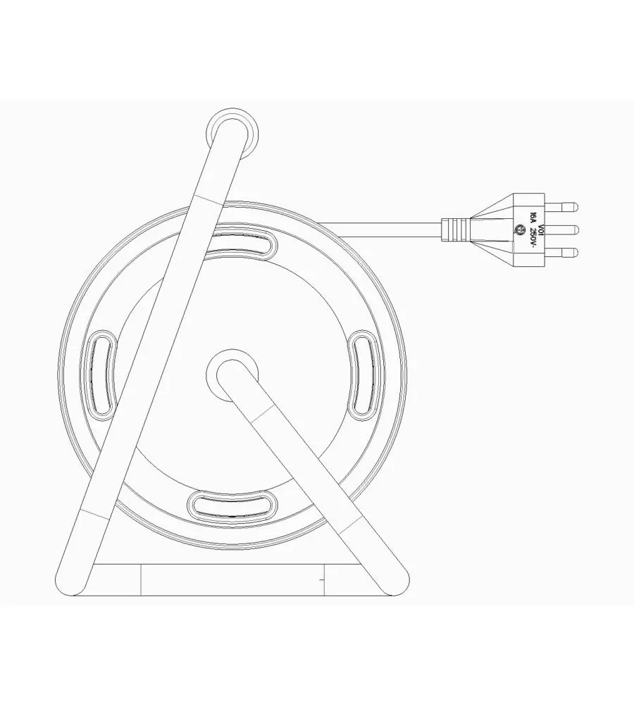 AVVOLGICAVO VIMAR 16A 4 USCITE UNIVERSALI, 15 METRI