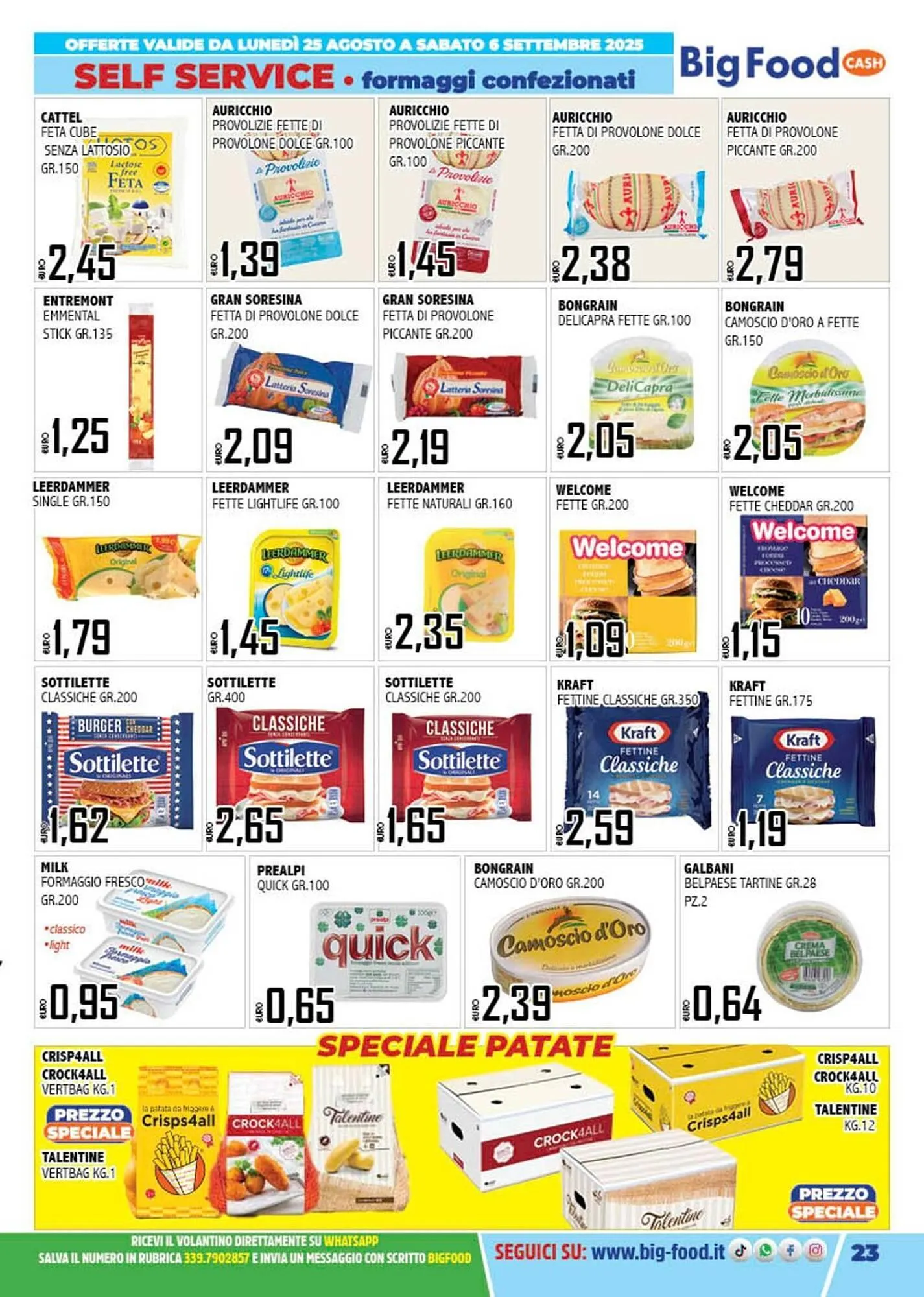 Volantino Big Food da 25 agosto a 6 settembre di 2025 - Pagina del volantino 23