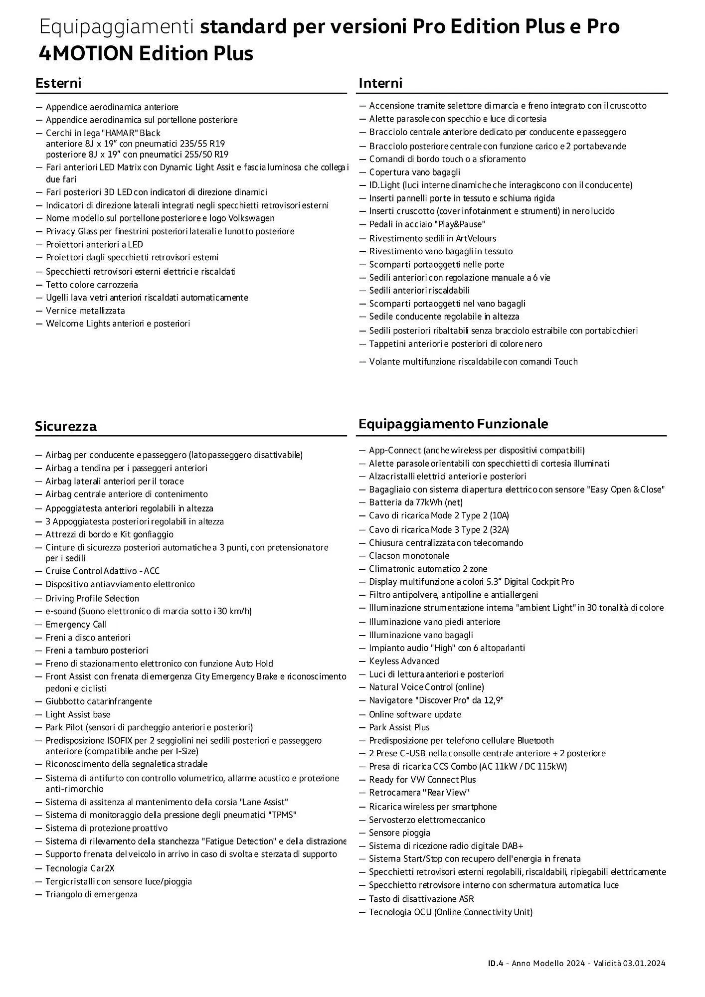 Volantino Volkswagen ID.4 GTX 4MOTION da 3 gennaio a 4 gennaio di 2025 - Pagina del volantino 14