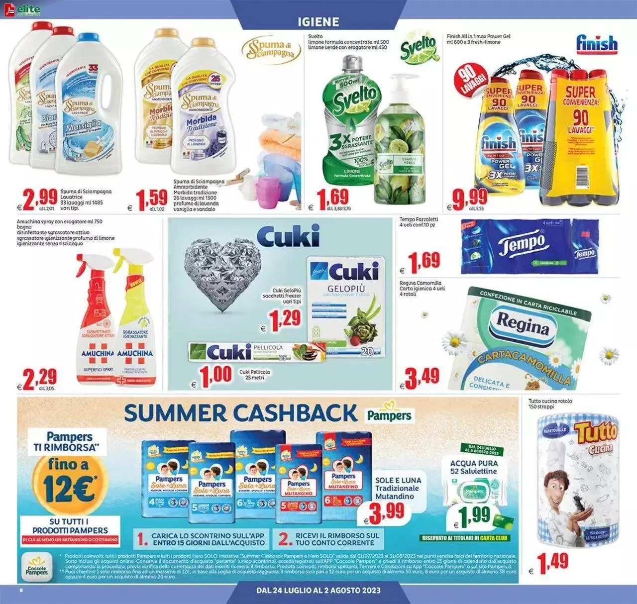 Volantino Elite Supermercati da 24 luglio a 2 agosto di 2023 - Pagina del volantino 8
