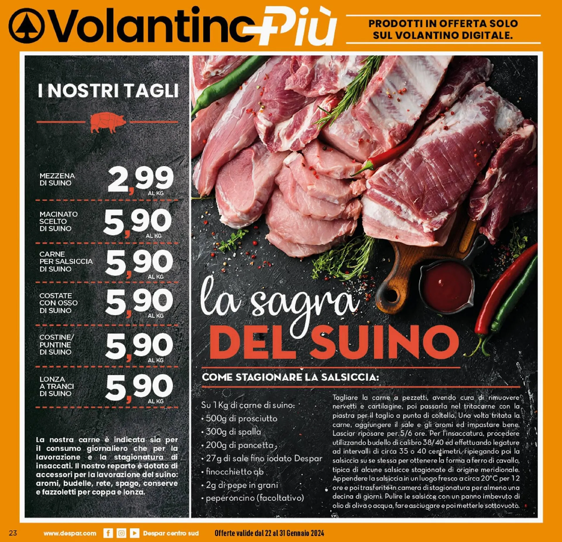 Volantino Iperspar da 22 gennaio a 31 gennaio di 2024 - Pagina del volantino 23