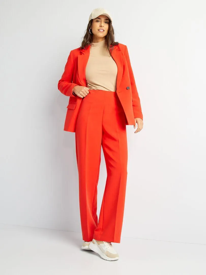 Dolcevita in maglia a coste - BEIGE