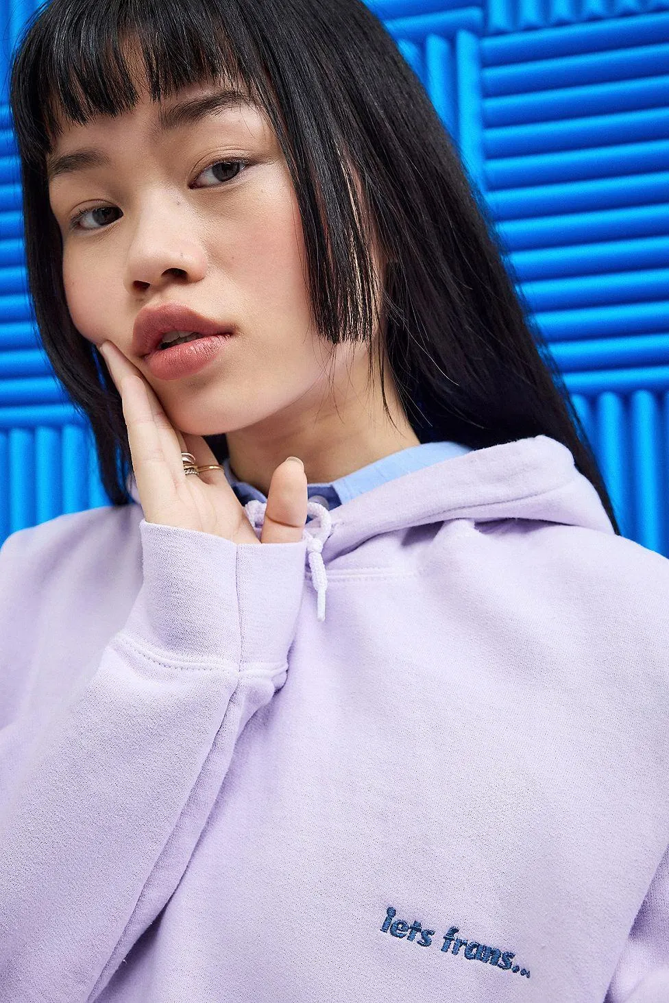 iets frans... Lilac Hoodie