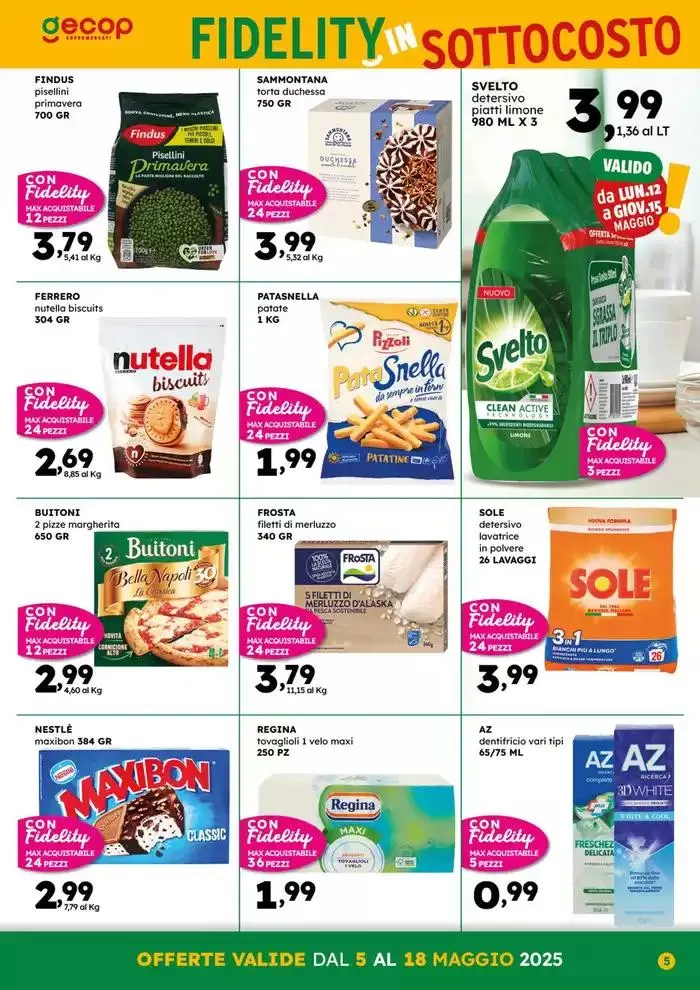 Fidelity in sottocosto da 5 maggio a 18 maggio di 2025 - Pagina del volantino 5