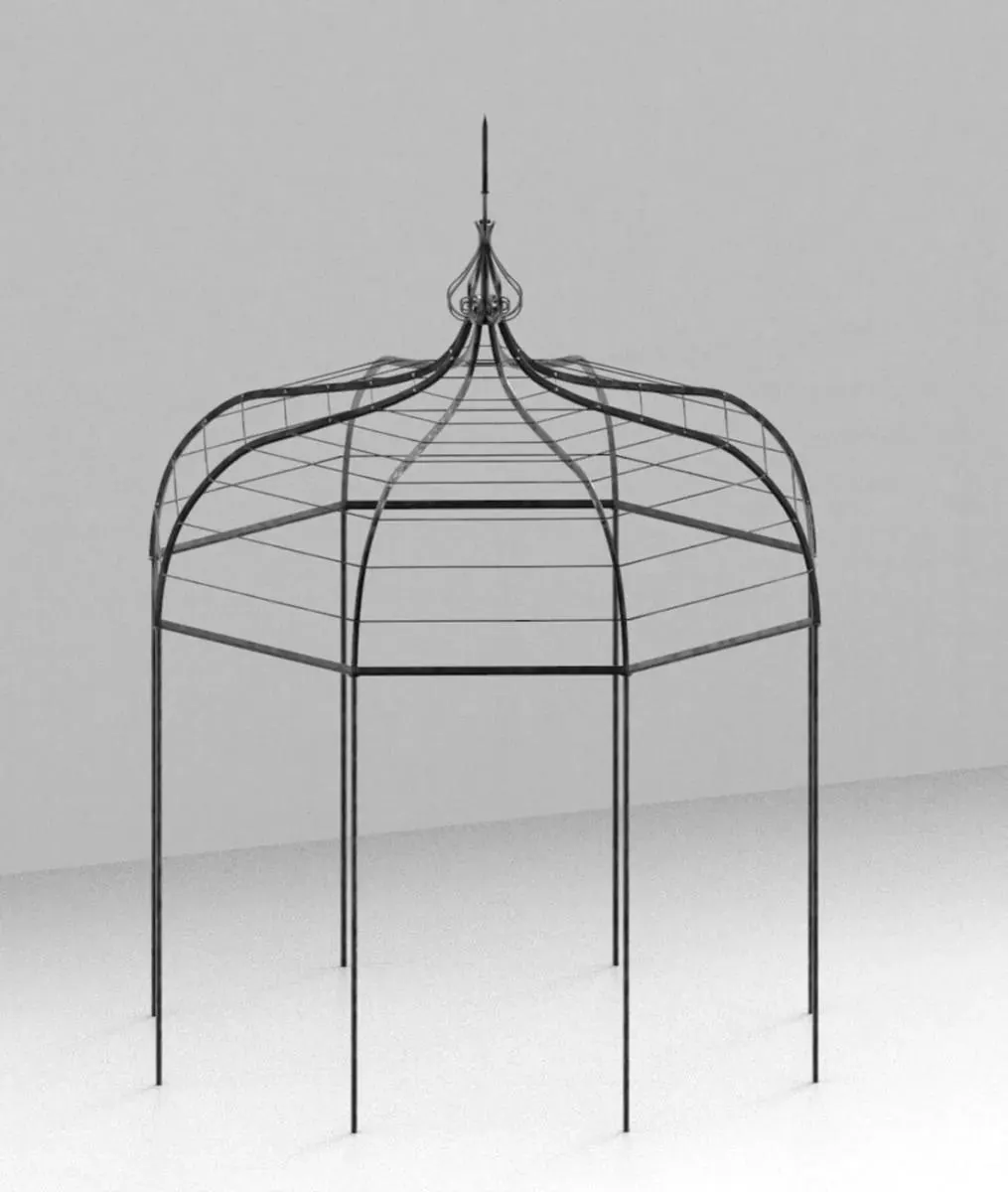 Padiglione Solaire ottagonale in ferro