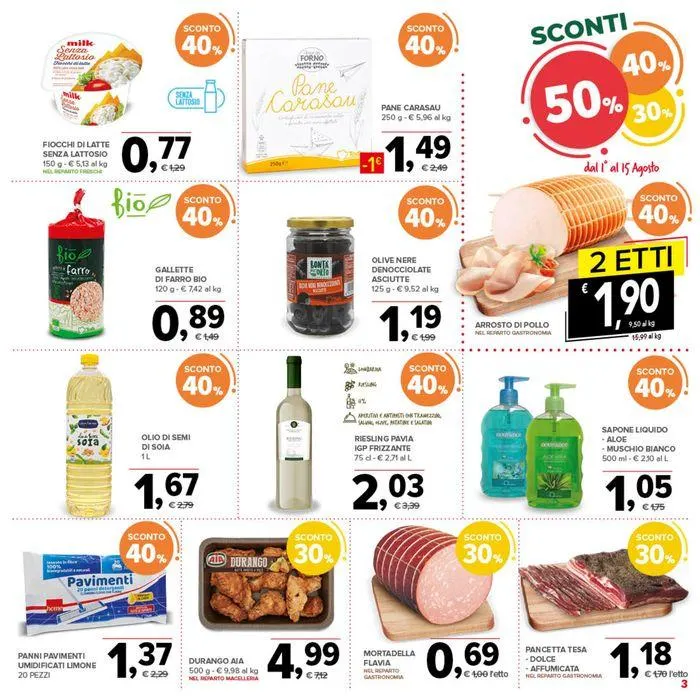 Sconti 30%40%50% da 1 agosto a 15 agosto di 2024 - Pagina del volantino 3