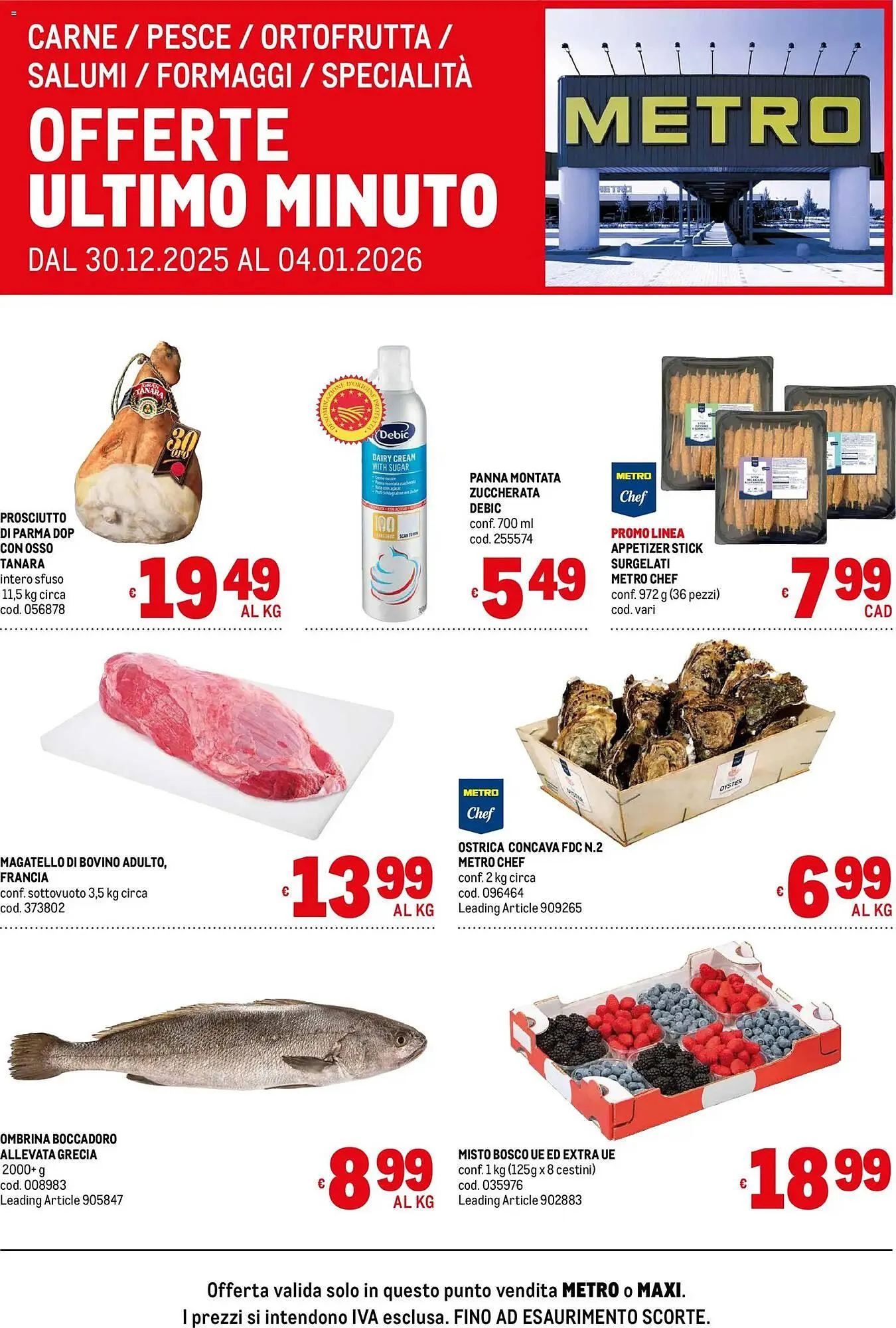 Volantino Metro da 30 dicembre a 4 gennaio di 2026 - Pagina del volantino 1